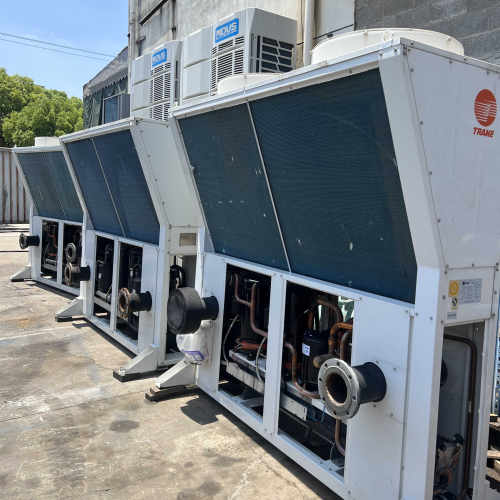 25匹特灵风冷模块机组二手65kw特灵风冷热泵机组CXAJ0655B