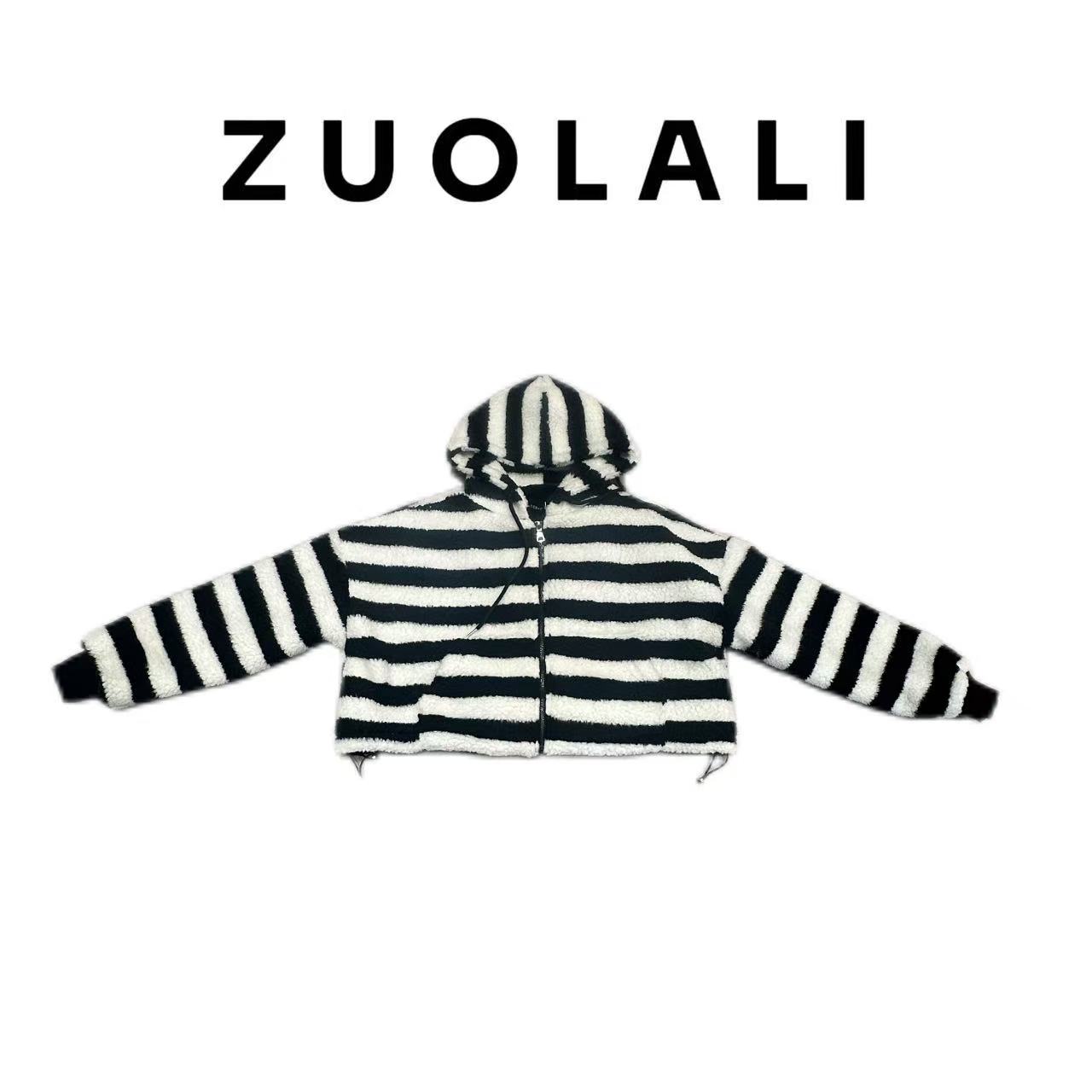 ZUOLALI/左拉励【圣诞夜】街头冬季保暖毛毛设计-羊羔毛外套