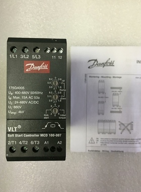 Danfoss MCD 100-007，175G4005，软启动器，全新原厂件。议价