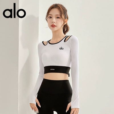 ALO瑜伽服上衣女普拉提健身服T恤