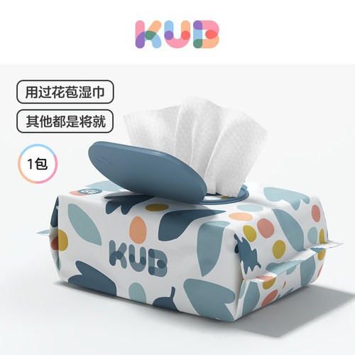 可优比婴儿湿巾超厚加大80抽*1包