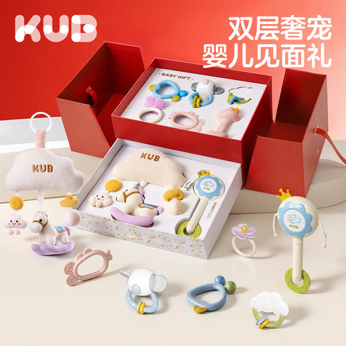 可优比手摇铃婴儿玩具婴儿见面礼