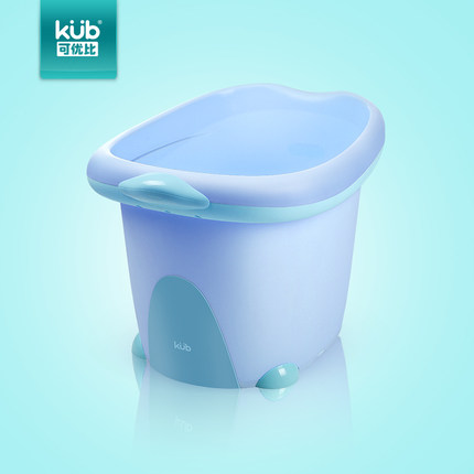 可优比宝宝洗澡桶浴盆大号加厚可坐躺小孩游泳沐浴儿童浴桶泡澡桶