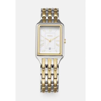 Fossil/化石女表银色表盘不锈钢表带轻奢简约腕表