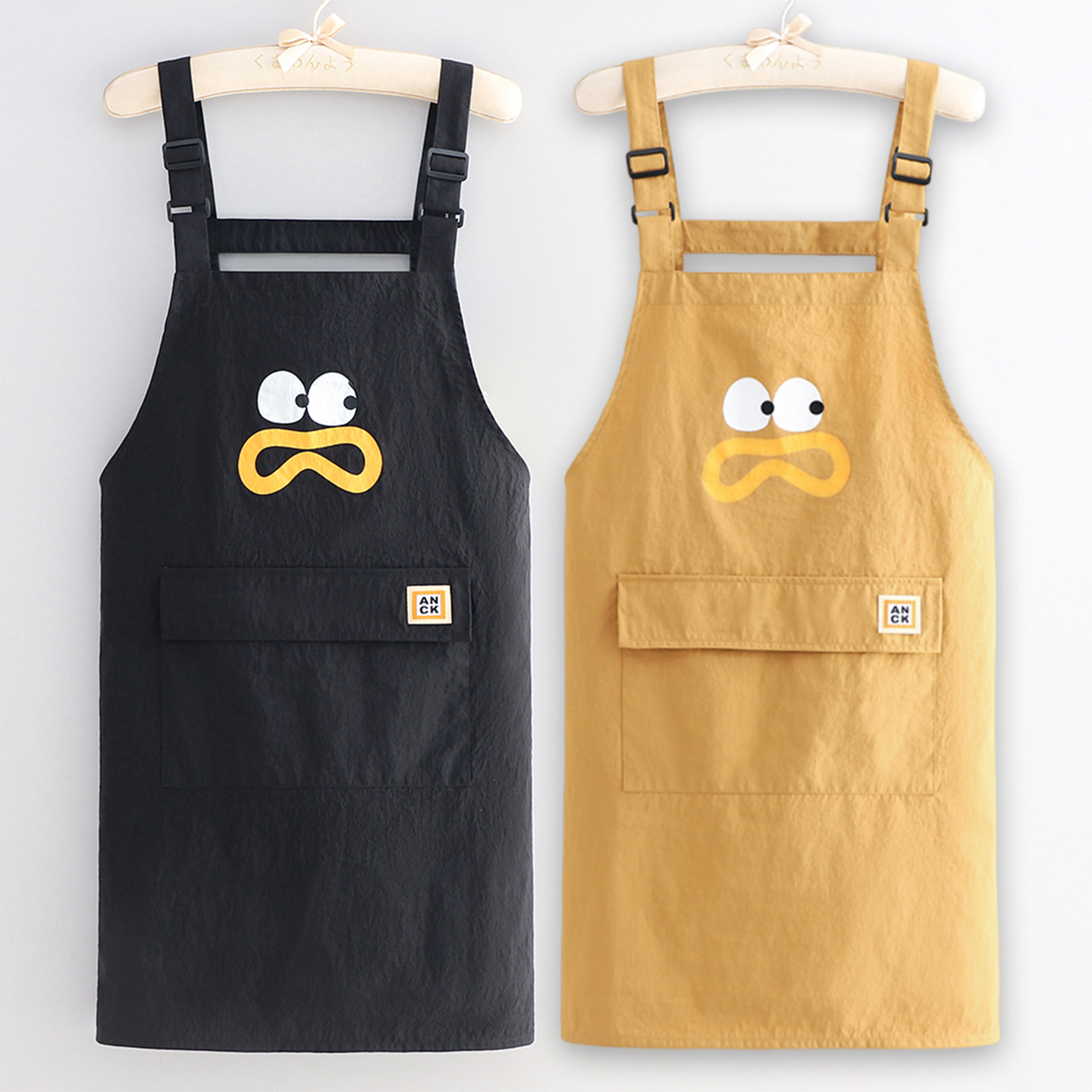 时尚卡通防水背带围裙厨房家用可爱2025新款餐饮专用上班围腰男女,家庭/个人清洁工具,围裙,淘宝优惠券,粉丝福利购,淘宝优惠卷