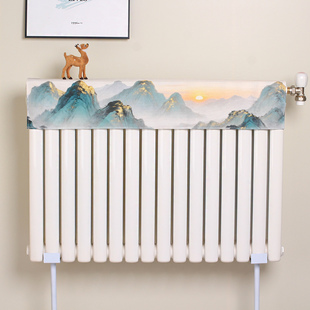 暖气片防尘罩套茶室暖气罩遮挡美化装饰盖布2025新款防熏黑清新的