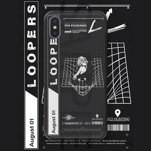 key社LOOPERS MIA苹果华为三星玻璃软iPhone周边来图定制手机壳套