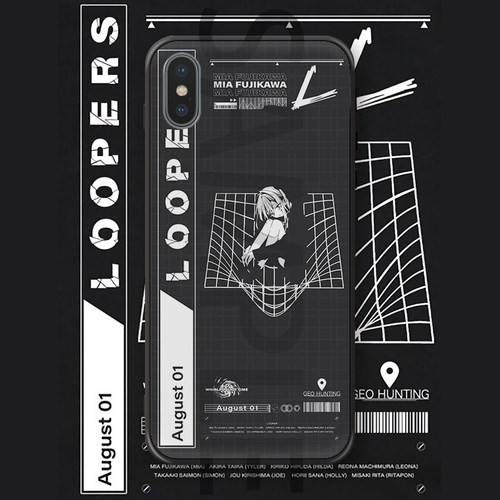 key社LOOPERS MIA苹果小米三星玻璃软iPhone周边来图定制手机壳套