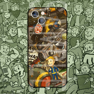 老胡的店辐射Fallout华为定制周边苹果iPhone14 pro玻璃手机壳套