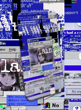 老胡的店五serial experiments lain铃音周边定滑盖身份证件卡套