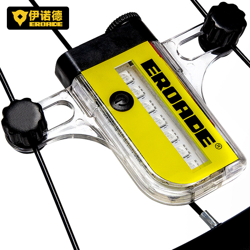 德国EROADE儿童自行车灯夜骑车轮柳叶灯七彩山地车亮灯发光辐条灯