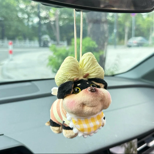 可爱肥嘟嘟猪猪蜜蜂狗包包挂件后视镜车挂书包挂件创意情侣礼物