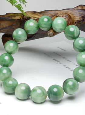 和田玉且末老坑碧玉手串