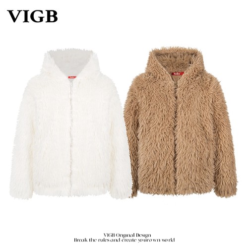 VIGB美式加厚保暖连帽棉衣外套