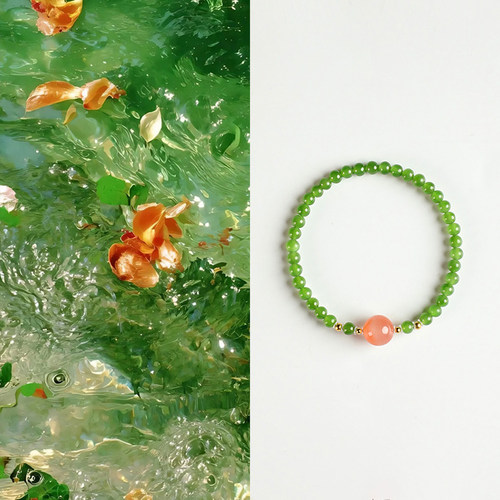 天然和田玉碧玉手链女款