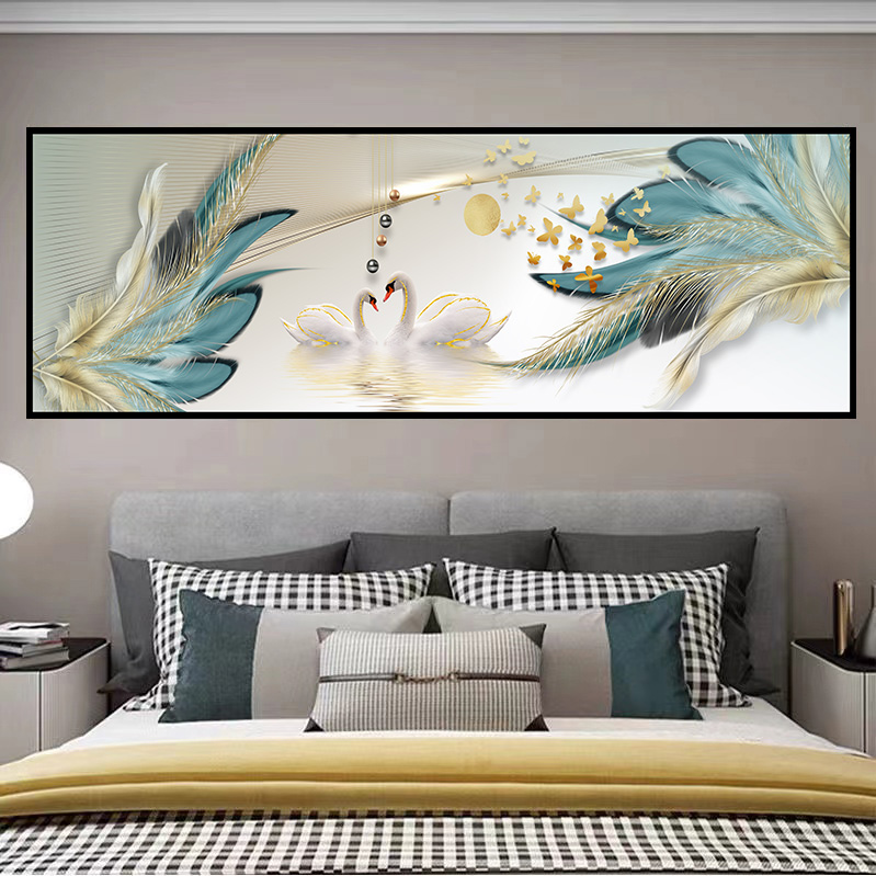 夫妻房间卧室床头自粘贴