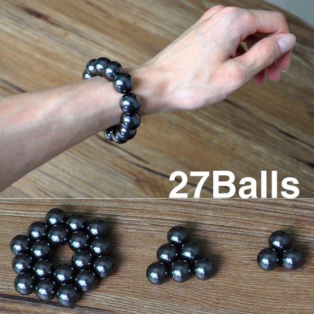 27¿Å ºÚÉ«´ÅÁ¦Çò Ö±¾¶15mm ħÁ¦°Í¿ËÇò ´´ÒâÒæÖÇÍæ¾ß