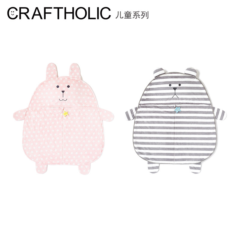 CRAFTHOLIC宝宝睡袋婴儿春秋冬小孩儿童四季通用款防踢被可爱睡袋