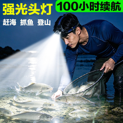 户外头戴式强光头灯超亮超长续航