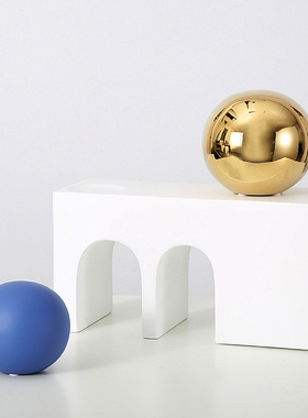 拱门与球的自由搭配饰品北欧摆件