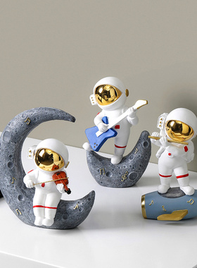 创意乐队太空人宇航员装饰品摆件