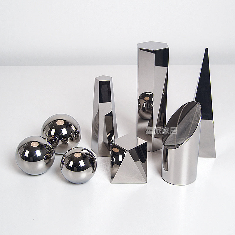 现代家居书柜电视柜酒柜装饰陈设品水晶圆球金字塔方柱几何体摆件,家居饰品,装饰摆件,淘宝优惠券,粉丝福利购,淘宝优惠卷