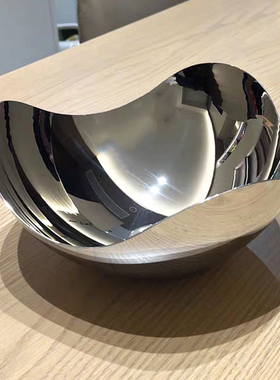 高级感金属异型不锈钢果盘摆件