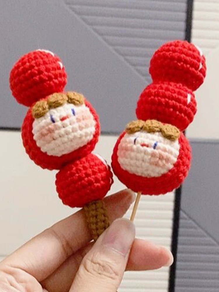 크리 에이 티브 DIY 인형 크로 셰 뜨개질 양모 설탕에 절인 HAWS 만두 뜨개질 재료 패키지 수제 키 체인 펜던트 선물