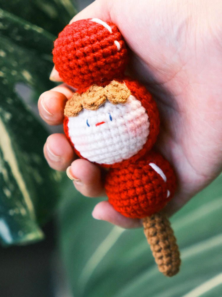 크리 에이 티브 DIY 인형 크로 셰 뜨개질 양모 설탕에 절인 HAWS 만두 뜨개질 재료 패키지 수제 키 체인 펜던트 선물