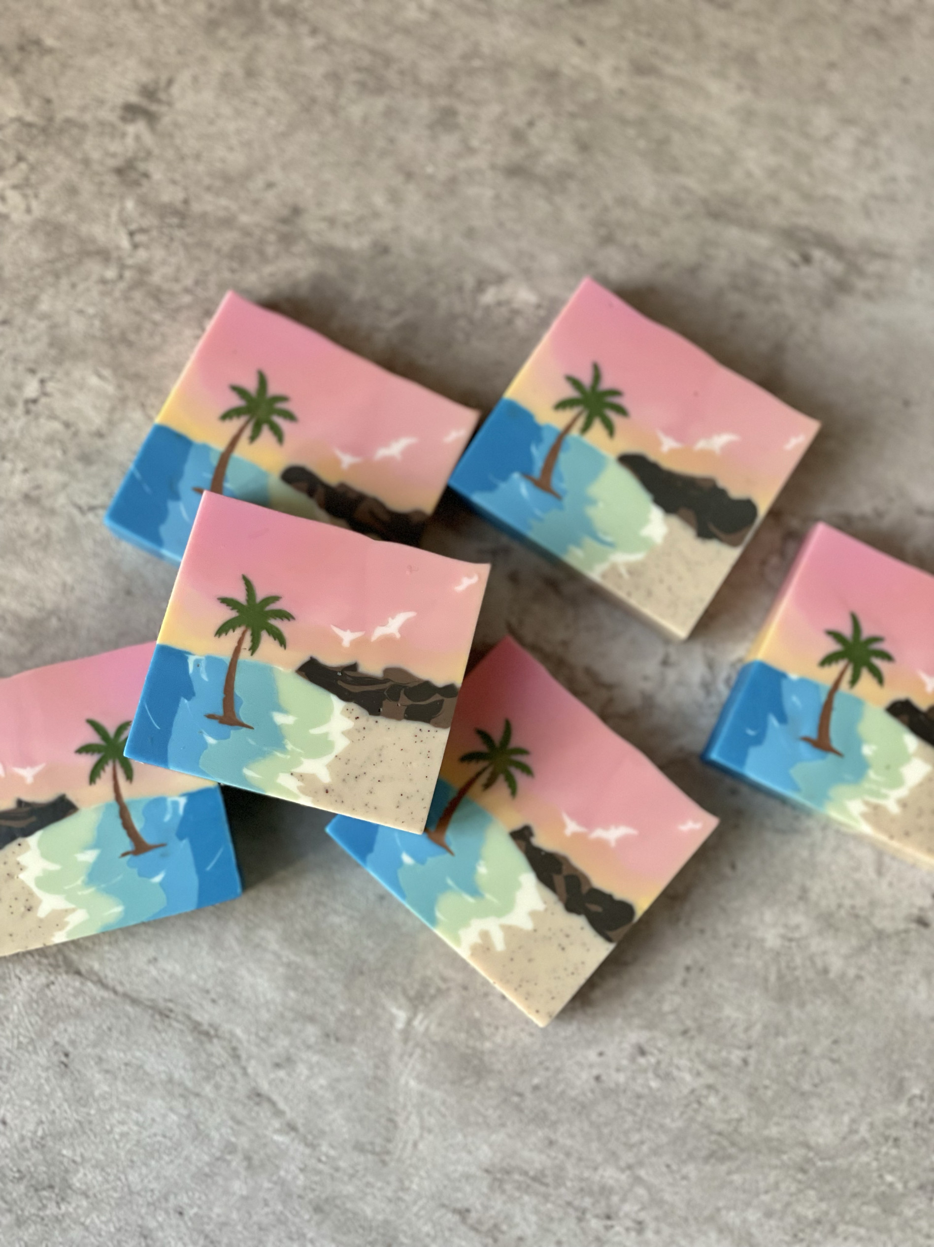 心素soap椰子树亚克力皂章
