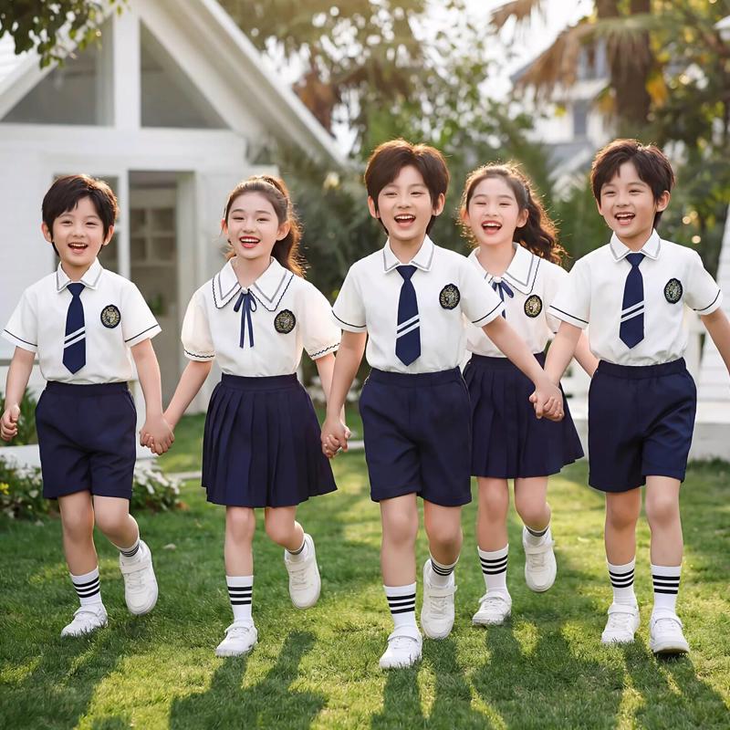 六一儿童合唱演出服夏季幼儿园班服小学生朗诵比赛表演毕业照服装