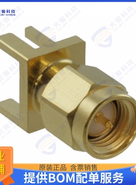 132365-10 连接器CONN SMA RCPT STR 50OHM EDGE MNT