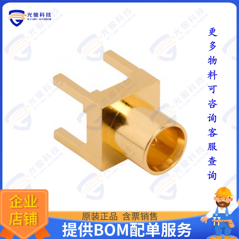 919-423J-71P12G 连接器MCX STRAIGHT PCB JACK, 12G OPTIM
