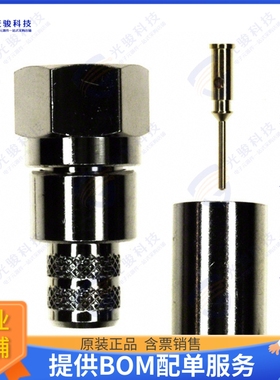 222123 连接器CONN F PLUG STR 75 OHM SOLDER
