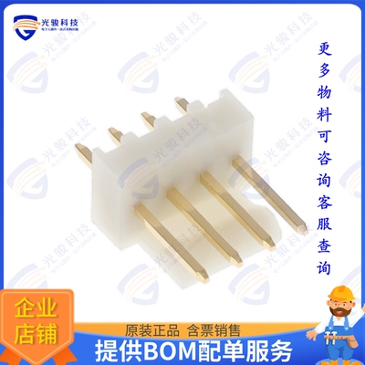 G861AB04221T2EU 连接器WAFER 2.54MM PITCH STR DIP,1X4PI