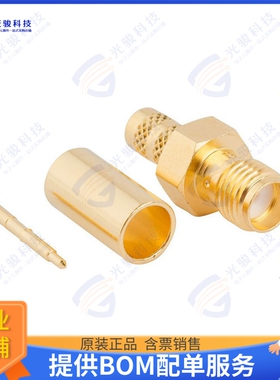 132236RP 连接器CONN RPSMA JACK STR 50OHM SOLDER