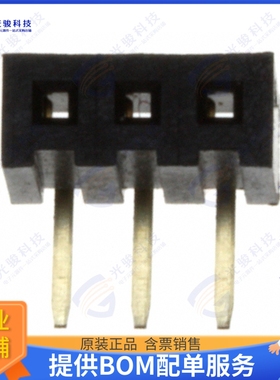 NPPN031FGGN-RC 连接器CONN HDR 3POS 0.079 GOLD PCB R/A