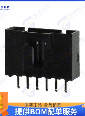 705430040 连接器CONN HEADER VERT 6POS 2.54MM