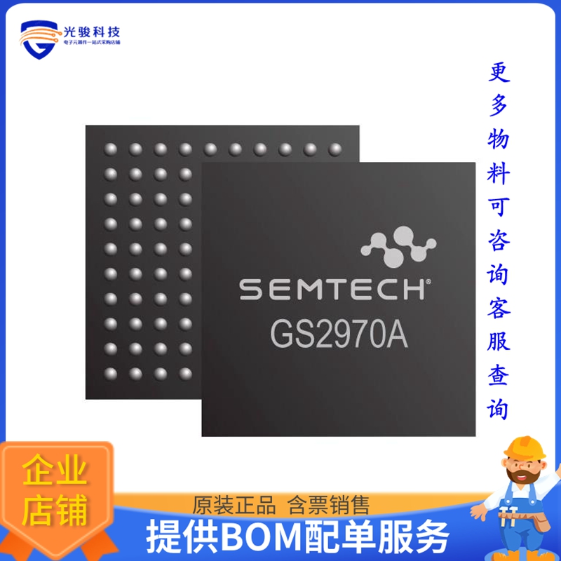 GS2970AIBE3《线性芯片IC VIDEO RECEIVER 100LBGA》