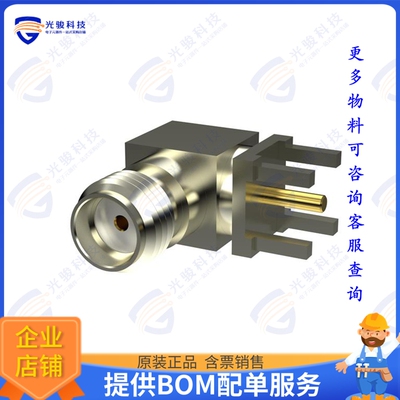 PCB.SMAFRA.NI 连接器SMA(F)RA FOR PCB MOUNT NI PLATIN