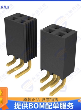 SSQ-106-02-S-D-RA 连接器CONN RCPT .100  12PS DL R/A GOLD