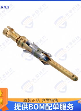 66180-1连接器 CONN PIN 16-18AWG GOLD SOLDER