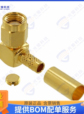 132194RP 连接器CONN RPSMA PLUG R/A 50OHM SOLDER