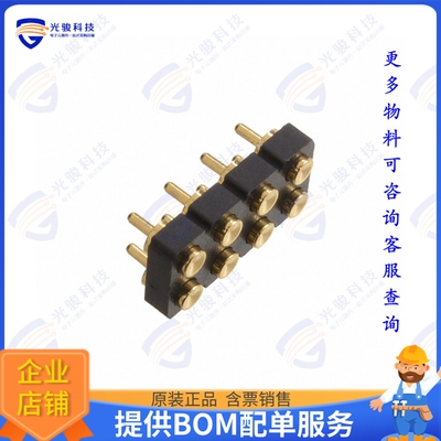 PH2-3F-08-FVP-24415-C1 连接器CONN PAD FOR SPRING PINS 2X4