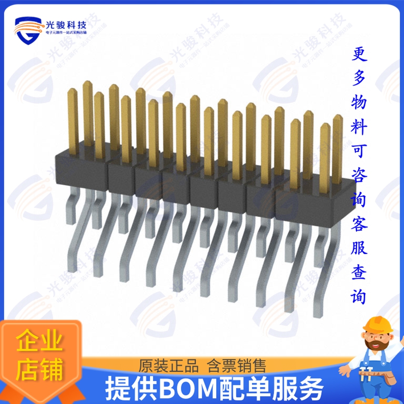 MMT-110-02-F-DH-P-TR 连接器CONN HEADER SMD R/A 20POS 2MM