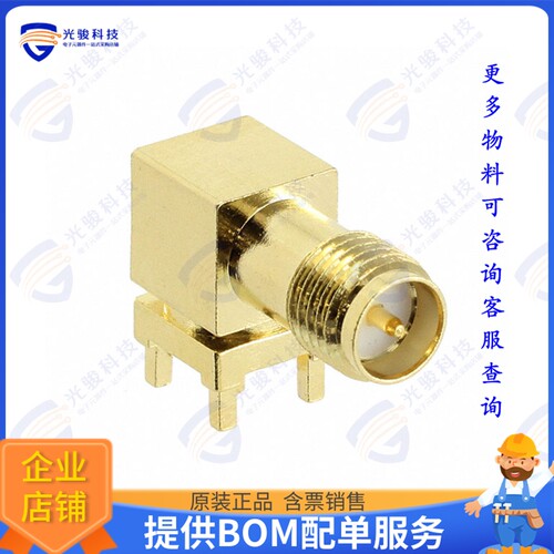 RFCON161202SA6B001 连接器CONN RP-SMA JACK R/A PCB