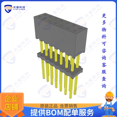 ESQT-107-02-G-D-500 连接器CONN SOCKET 14POS 0.079 GOLD PCB
