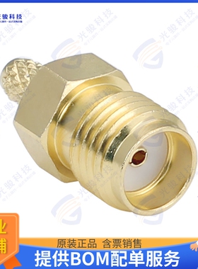 CONSMA011-G 连接器CONN SMA RCPT STR 50 OHM SOLDER