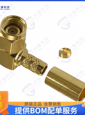132122RP 连接器CONN RPSMA PLUG R/A 50OHM SOLDER