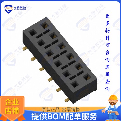 HLE-106-02-G-DV-P 连接器CONN RCPT 12POS 0.1 GOLD SMD
